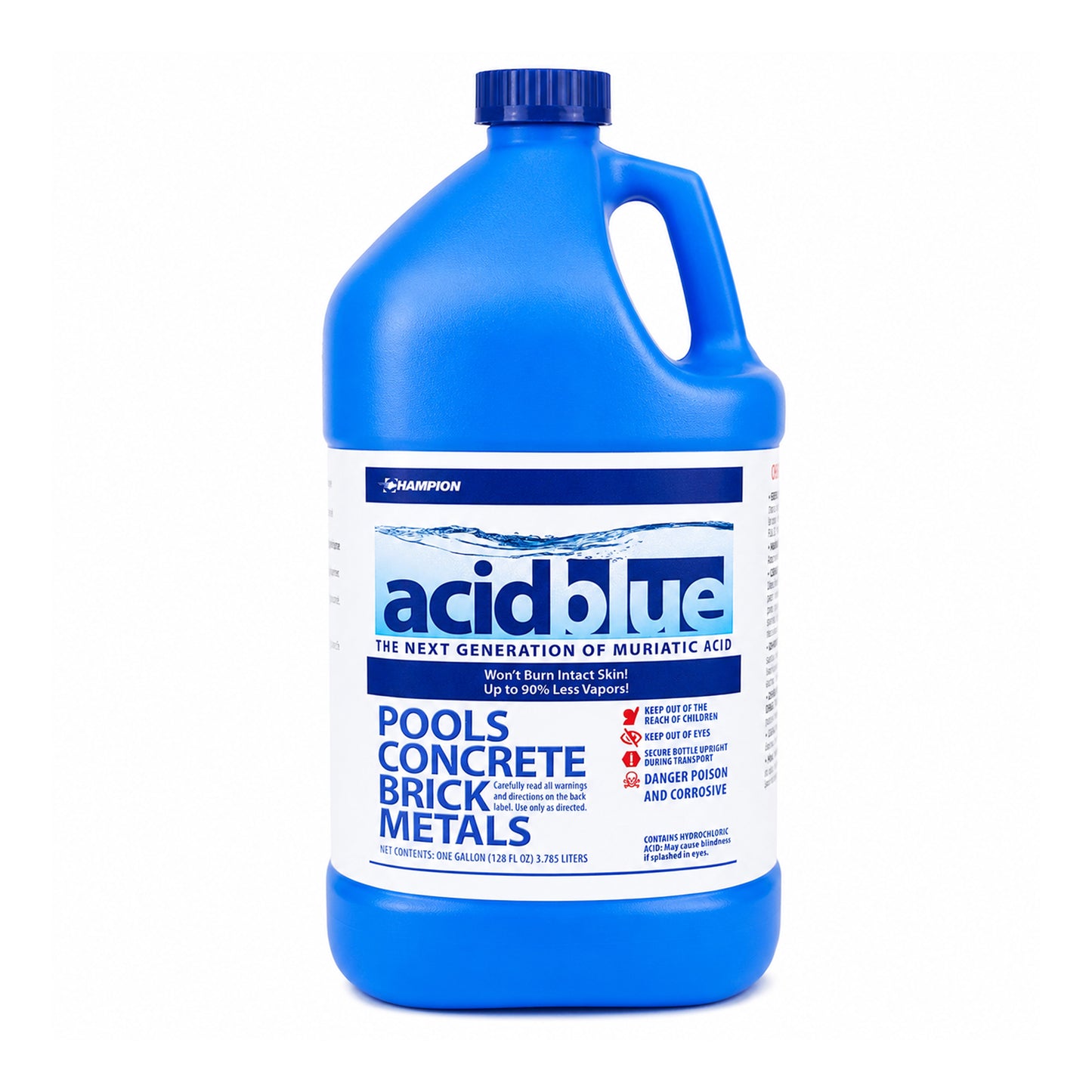Acid Blue Low-Fume Muriatic Acid single 1 gallon