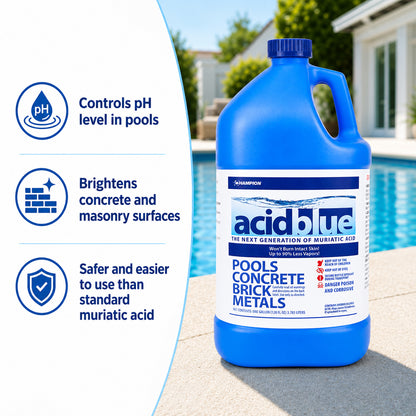 Acid Blue controls pH and brightens surfaces