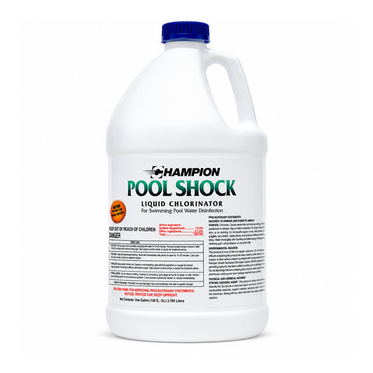 Champion Pool Shock Liquid Chlorine 12.5% 1 gallon