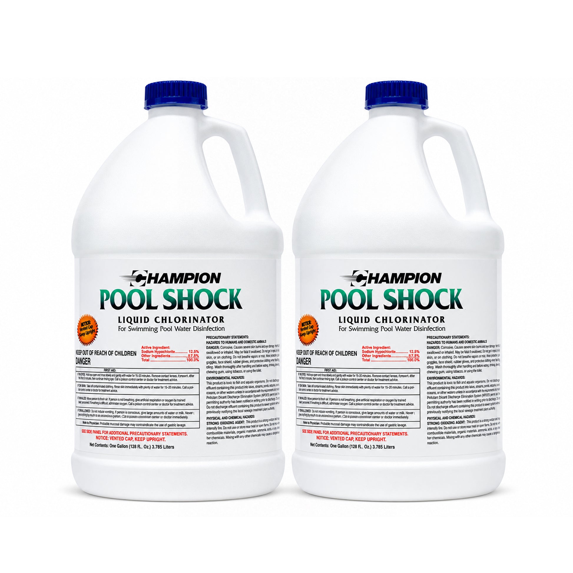 Pool Shock Liquid Chlorine 2-Pack (2 x 1 gallon)