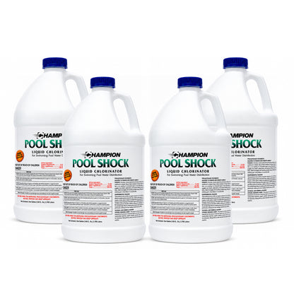 Pool Shock Liquid Chlorine 4-Pack (4 x 1 gallon)