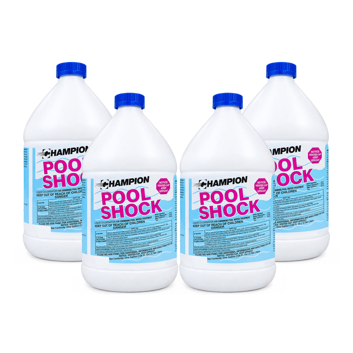 Champion Pool Shock 10% 4-Pack (4 x 1 gallon)